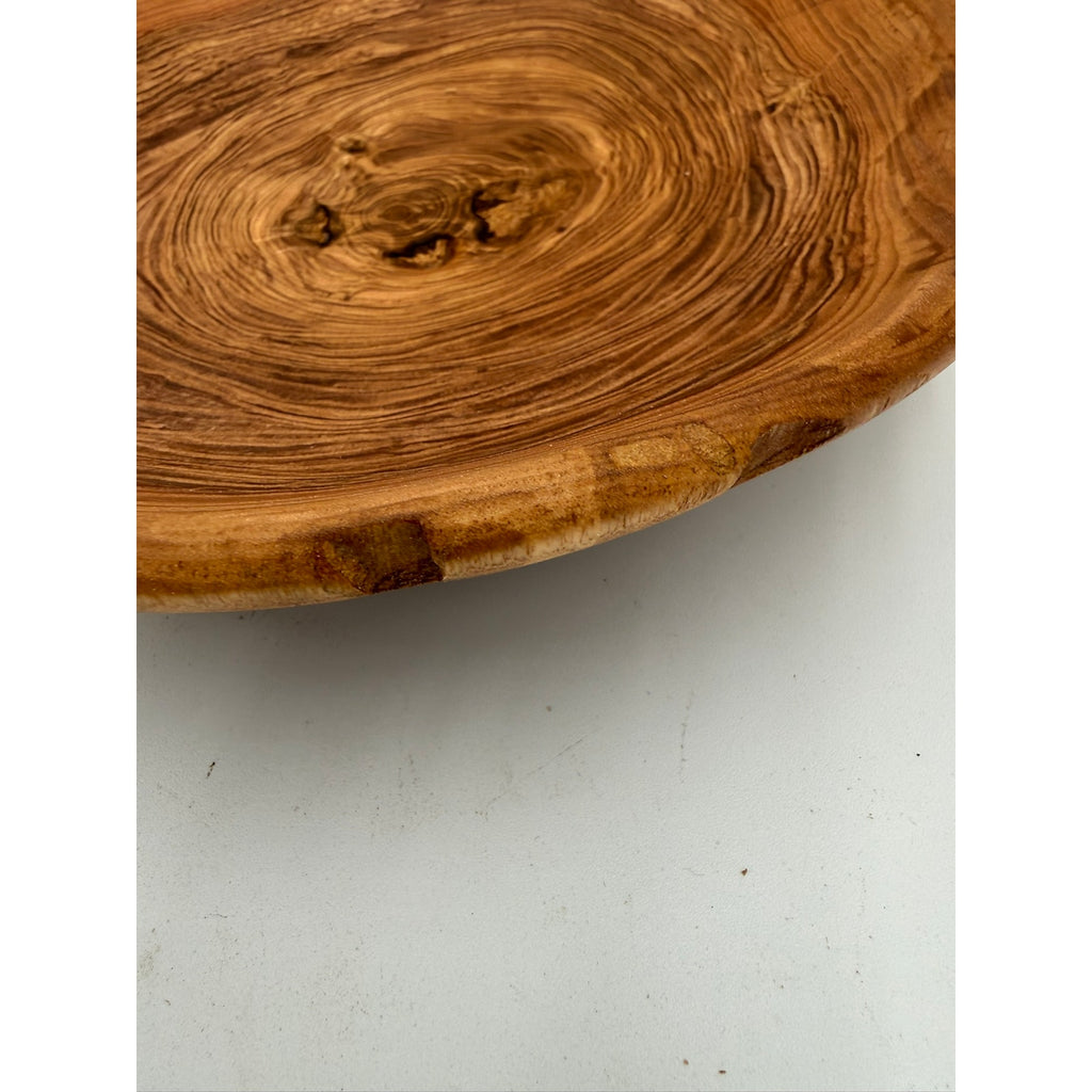 Hand Turned Honey Locust Wood Bowl 9.5 x 2, rustic centerpiece, serving bowl, decorative home, food safe finish