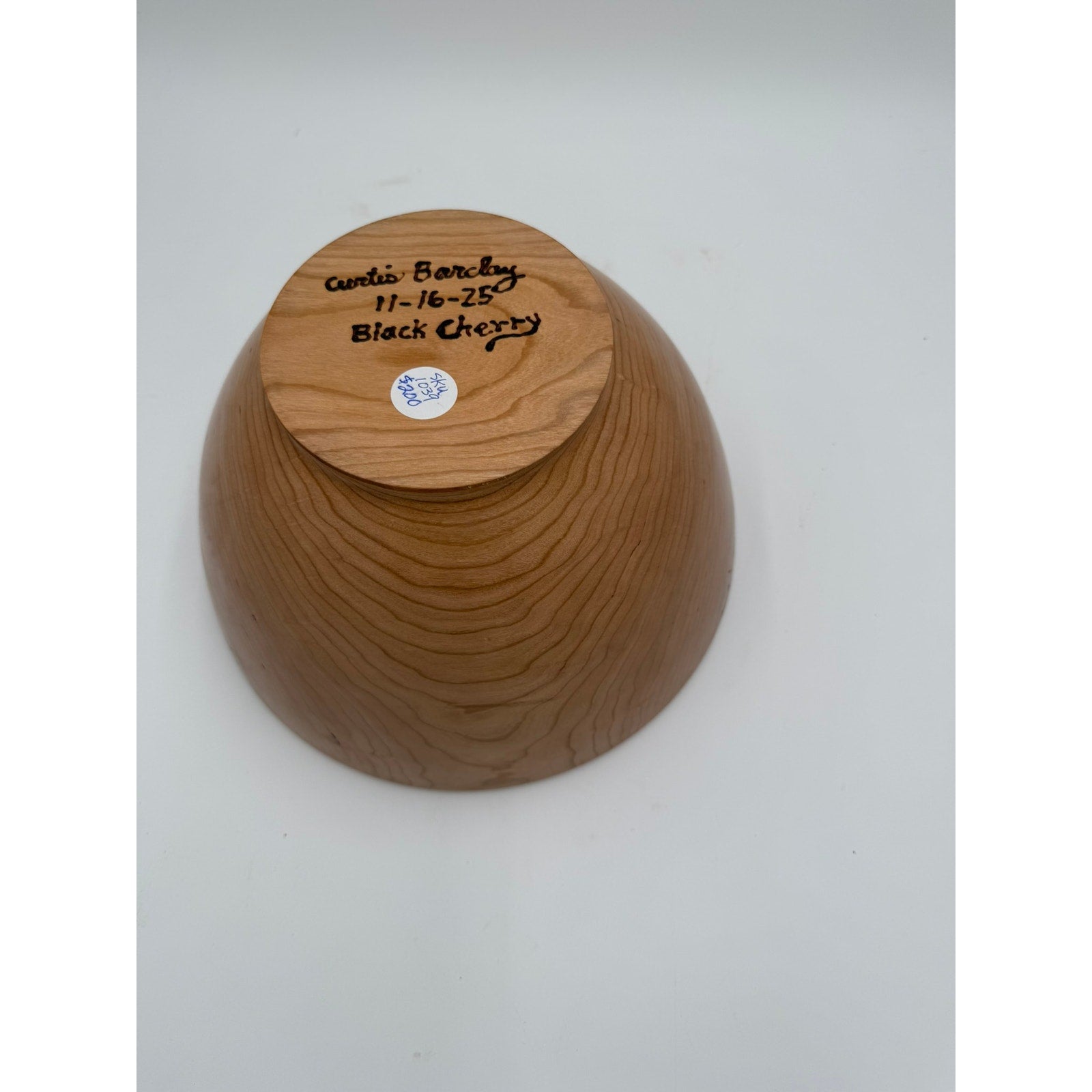 Hand Turned Wood Bowl, Black Cherry Deep Salad Bowl, Handmade Hardwood, Food Safe Bowl, Unique High Quality