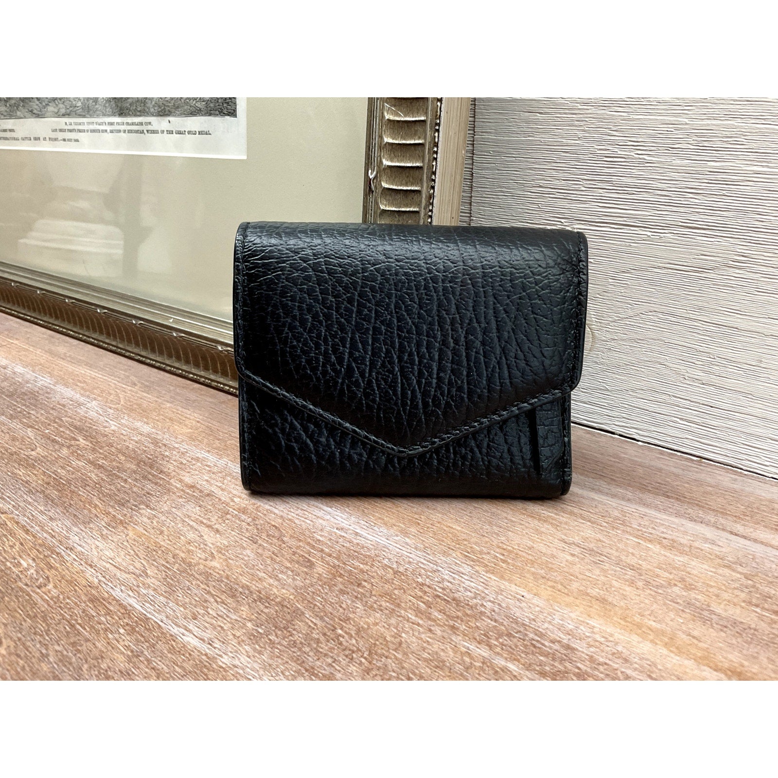 MAISON MARGEILA Black Compact Wallet
