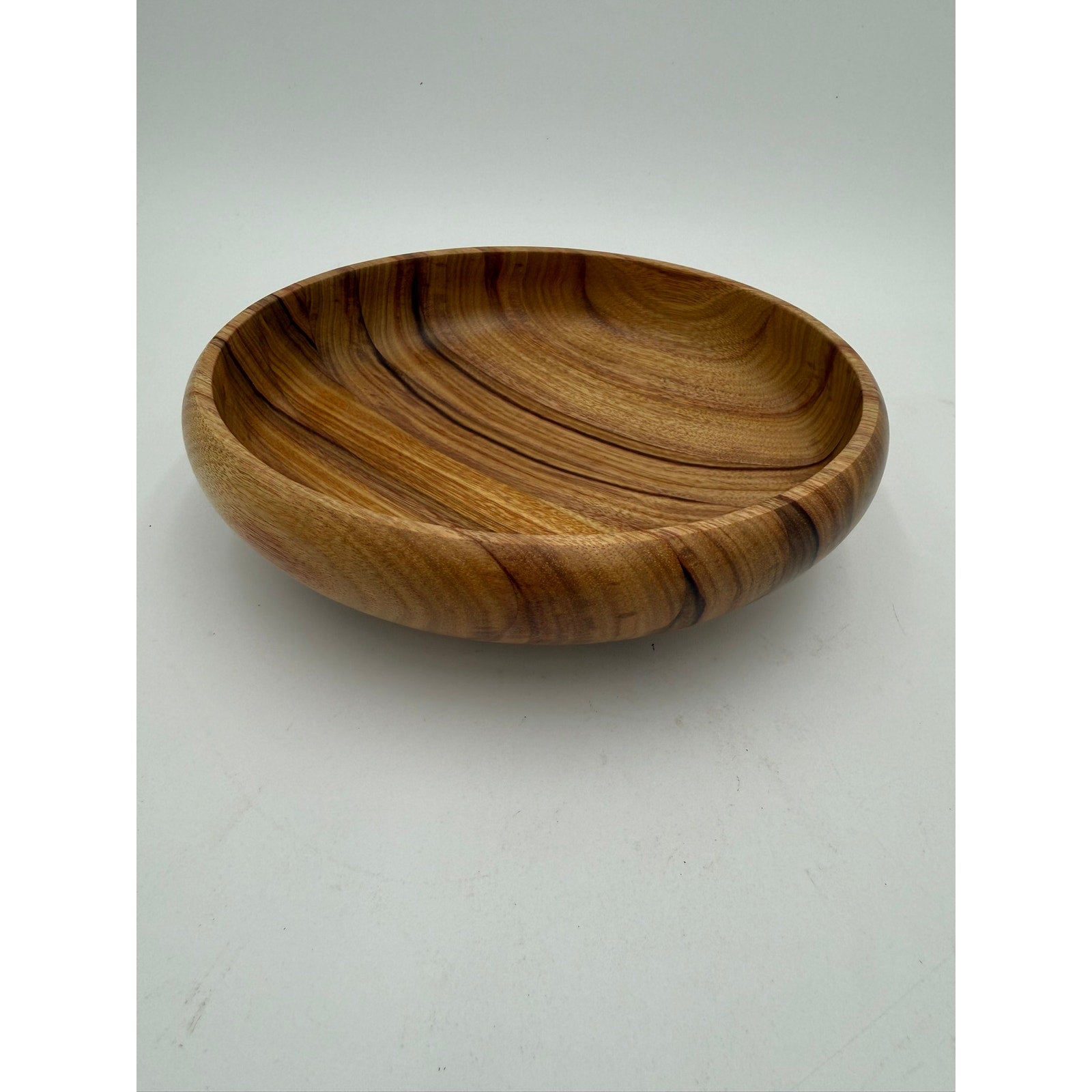 Canary Wood Hand Turned Bowl 7.5 by 2 inches, decorative wood bowl, functional catchall, food safe finish, handmade gift