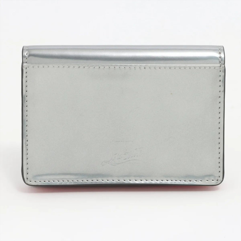 Christian Louboutin Loubiinthesky Card Case Silver