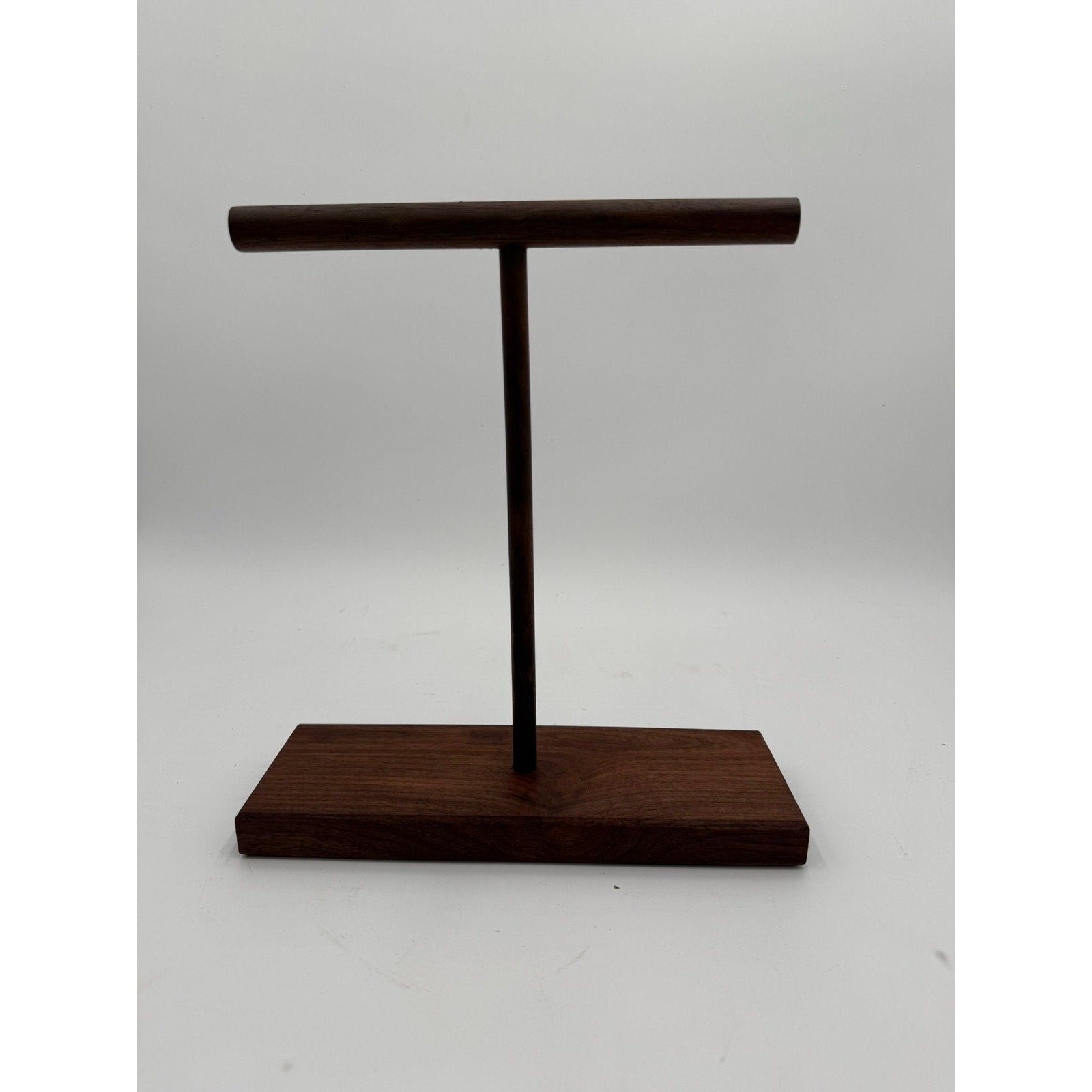 Walnut Necklace Holder Stand for Jewelry Storage, handmade wood organizer, tangle-free display, vanity dresser decor
