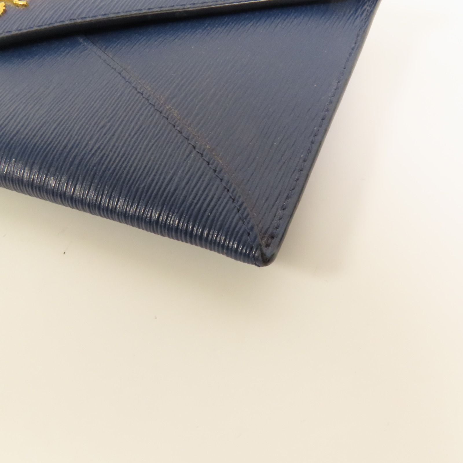 6941 - Prada Envelope Wallet Clutch Blue