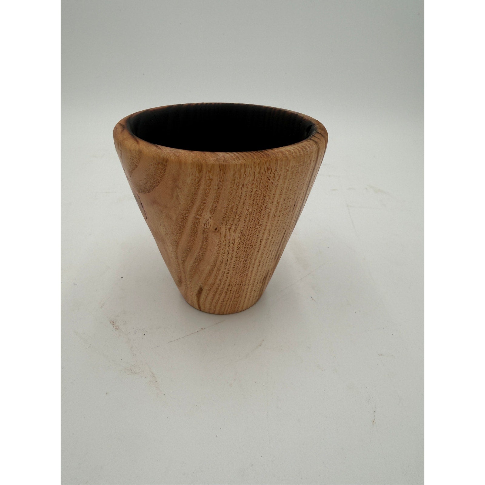 Honey Locust Hand Turned Wood Bowl 4.5x4.5, rich grain patterns, small decorative vessel, food safe finish, artisan made