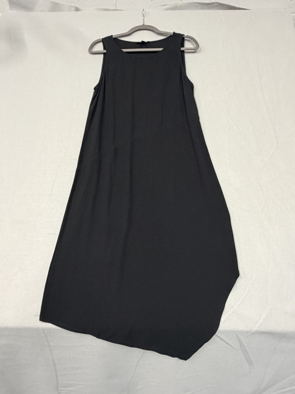 Eileen Fisher Black Sleeveless Asymmetric Hem Dress S/P Women's Size S - Image 1