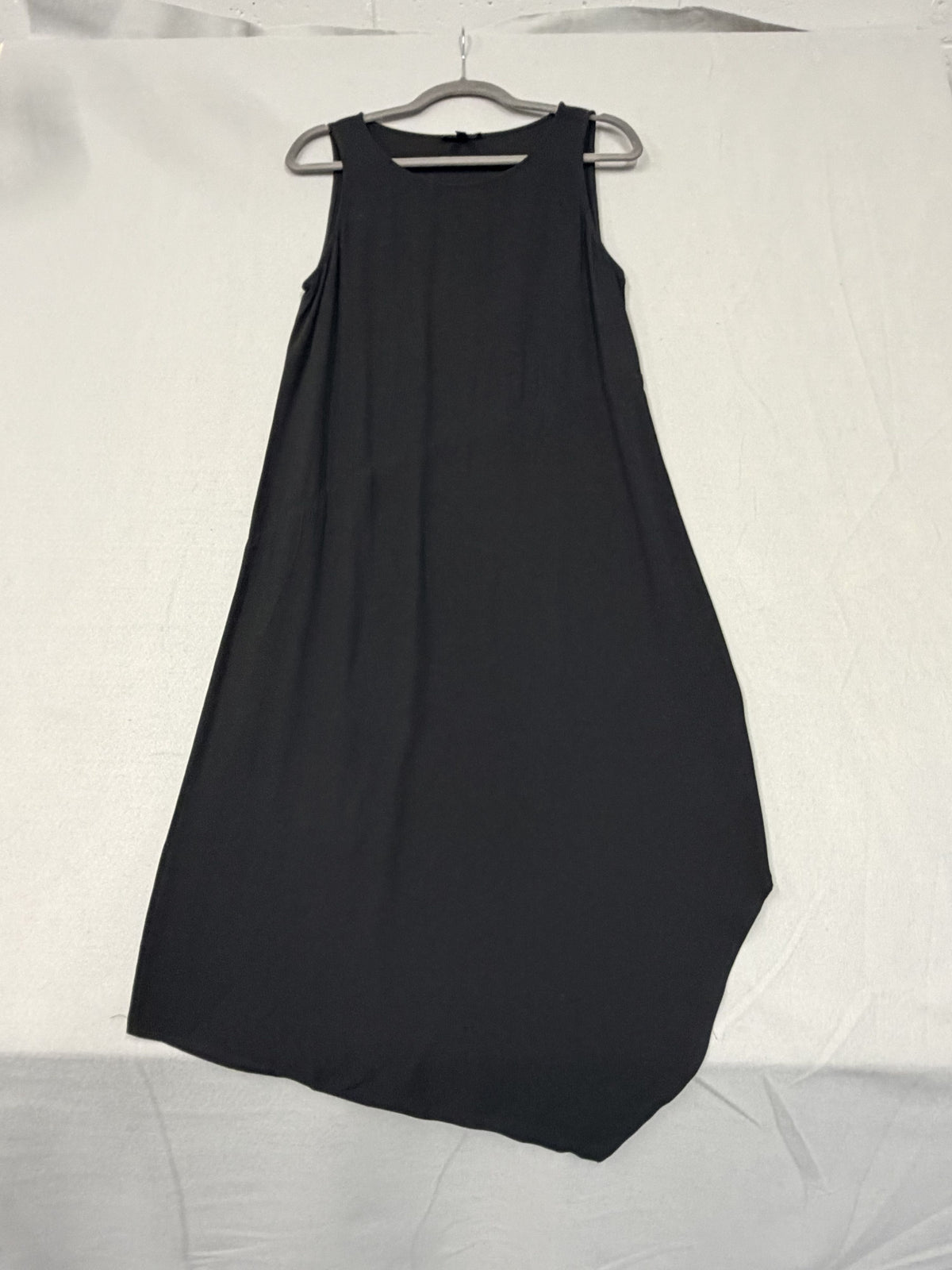 Eileen Fisher Black Sleeveless Asymmetric Hem Dress S/P Women's Size S - Image 1