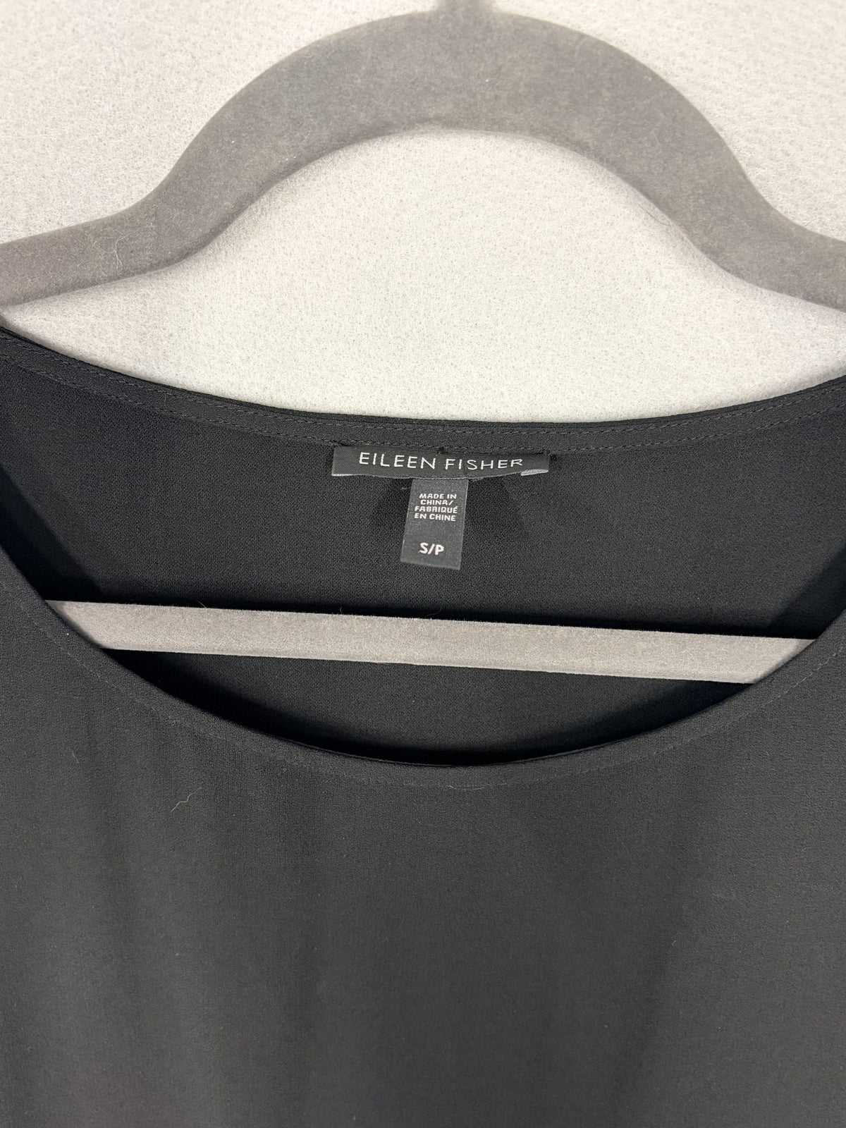 Eileen Fisher Black Sleeveless Asymmetric Hem Dress S/P Women's Size S - Image 2