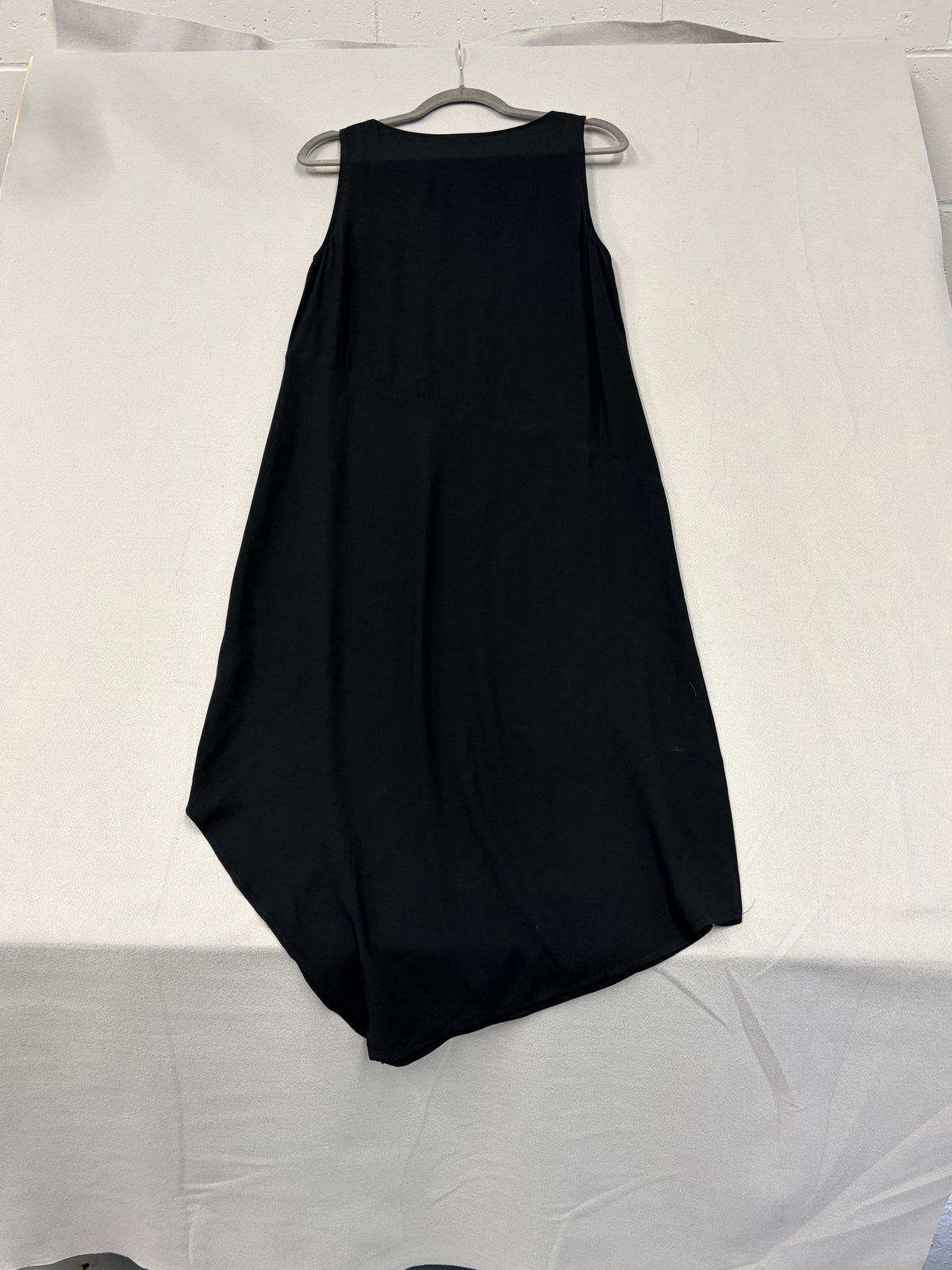 Eileen Fisher Black Sleeveless Asymmetric Hem Dress S/P Women's Size S - Image 3