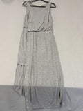 Elizabeth and James Sleeveless Gray Asymmetric Hem Midi Dress M USA Women's - Image 1