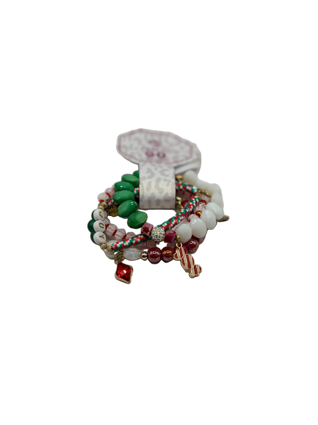Erimish Gem Jams Starter Stack Holiday Beaded Stretch Bracelet Set - Image 1