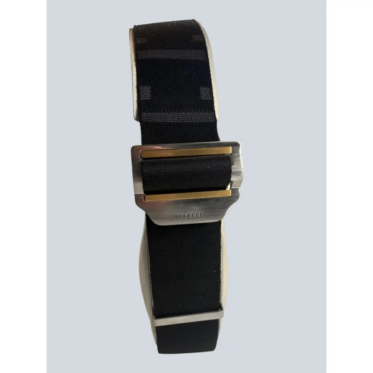 Dion Lee White & Black buffed leather bag. - White & Black