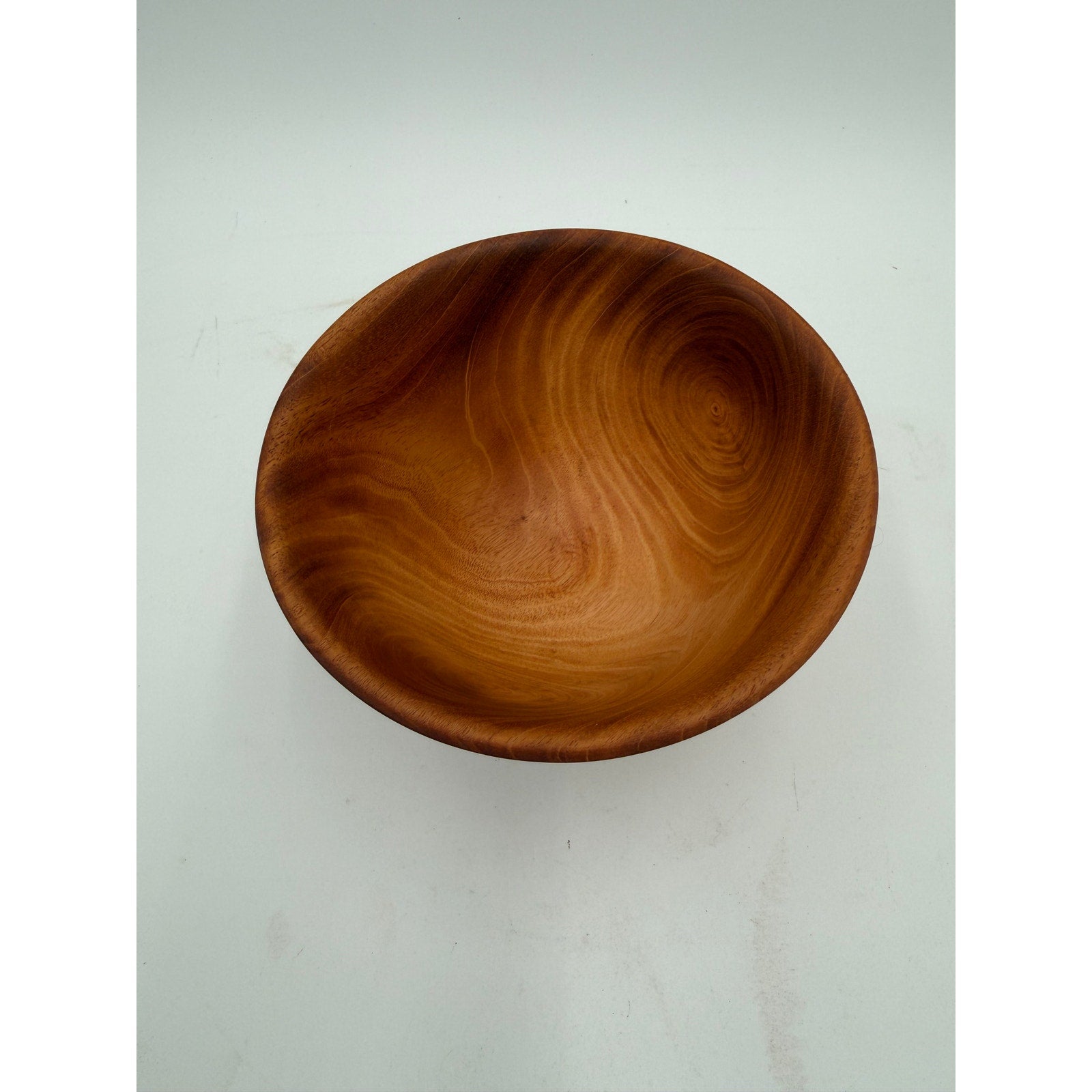 Mahogany Hand Turned Wood Bowl 5.5 x 3.75, rich reddish brown grain, food safe finish, unique artisan gift, small salad or snack