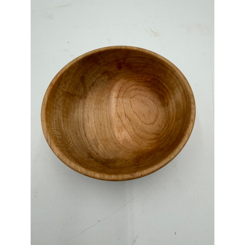 Hand Turned Hard Maple Bowl for Everyday Use, 5.25 x 2 in, durable, functional, hand crafted, food safe finish, small salad or snack
