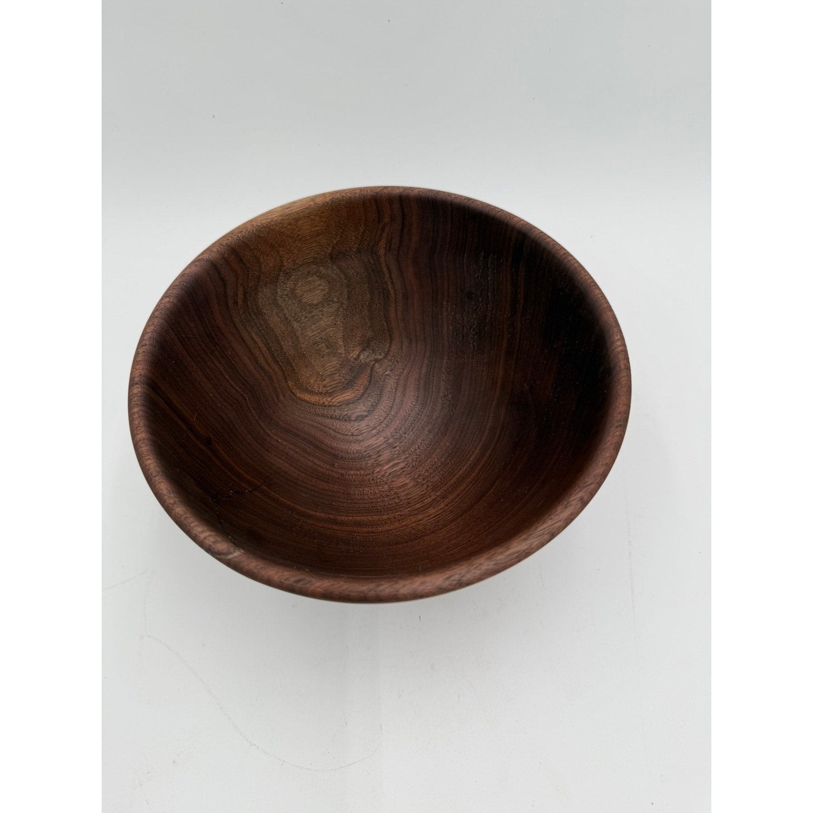 Hand Turned Walnut Wood Bowl 8x5