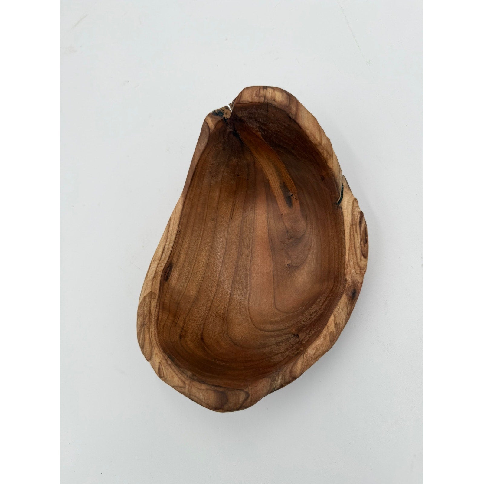 Live Edge Black Cherry Hand Turned Bowl, 7.5 x 5.5 x 2.5 in, food safe finish, rustic decor, functional gift