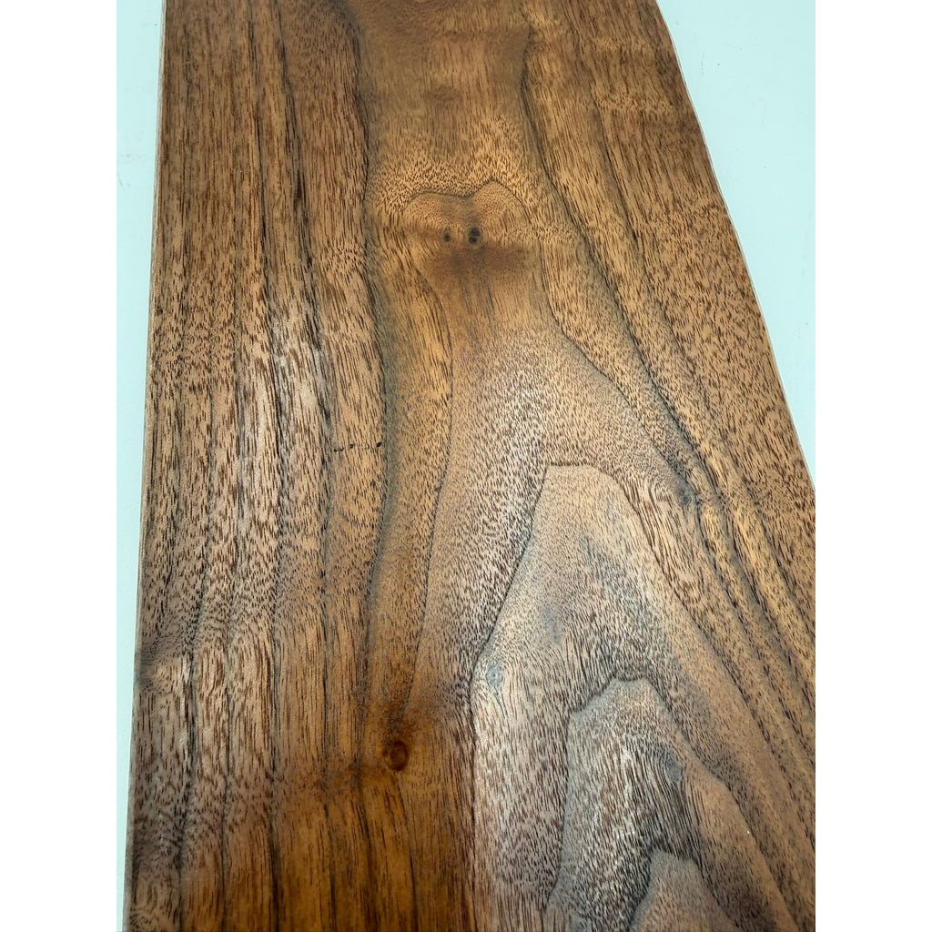 Walnut Charcuterie Board with Twig Handle, 25x7x1, food safe finish, serving tray, cheese board, handmade