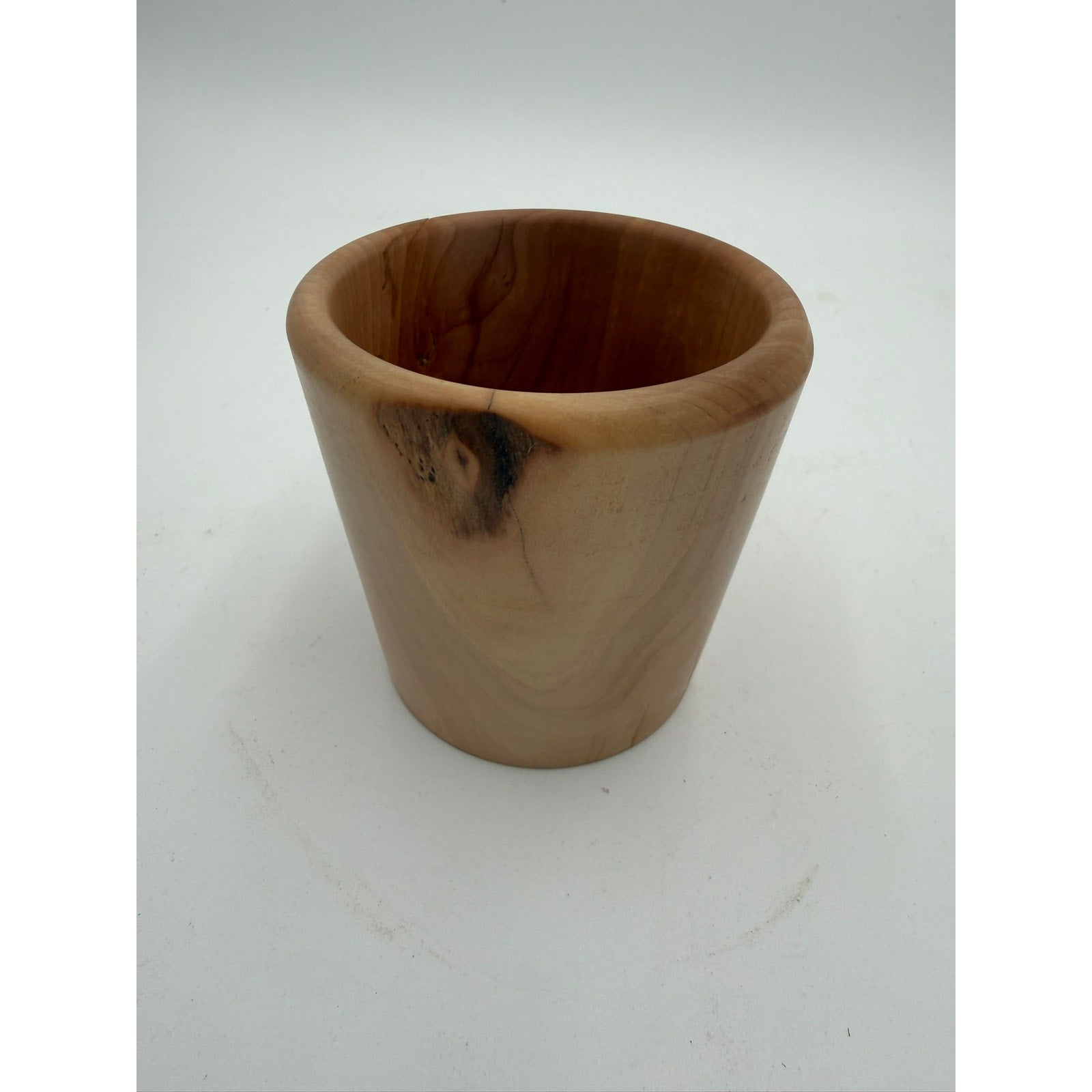 Rustic Modern Turned Wood Bowl, bradford pear hardwood, organic character, decorative display, kitchen safe