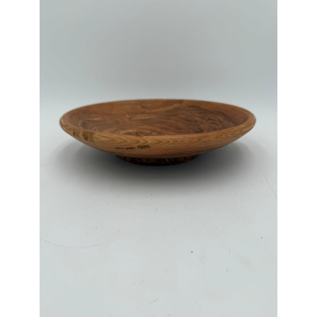 Hand Turned Honey Locust Wood Bowl 9.5 x 2, rustic centerpiece, serving bowl, decorative home, food safe finish