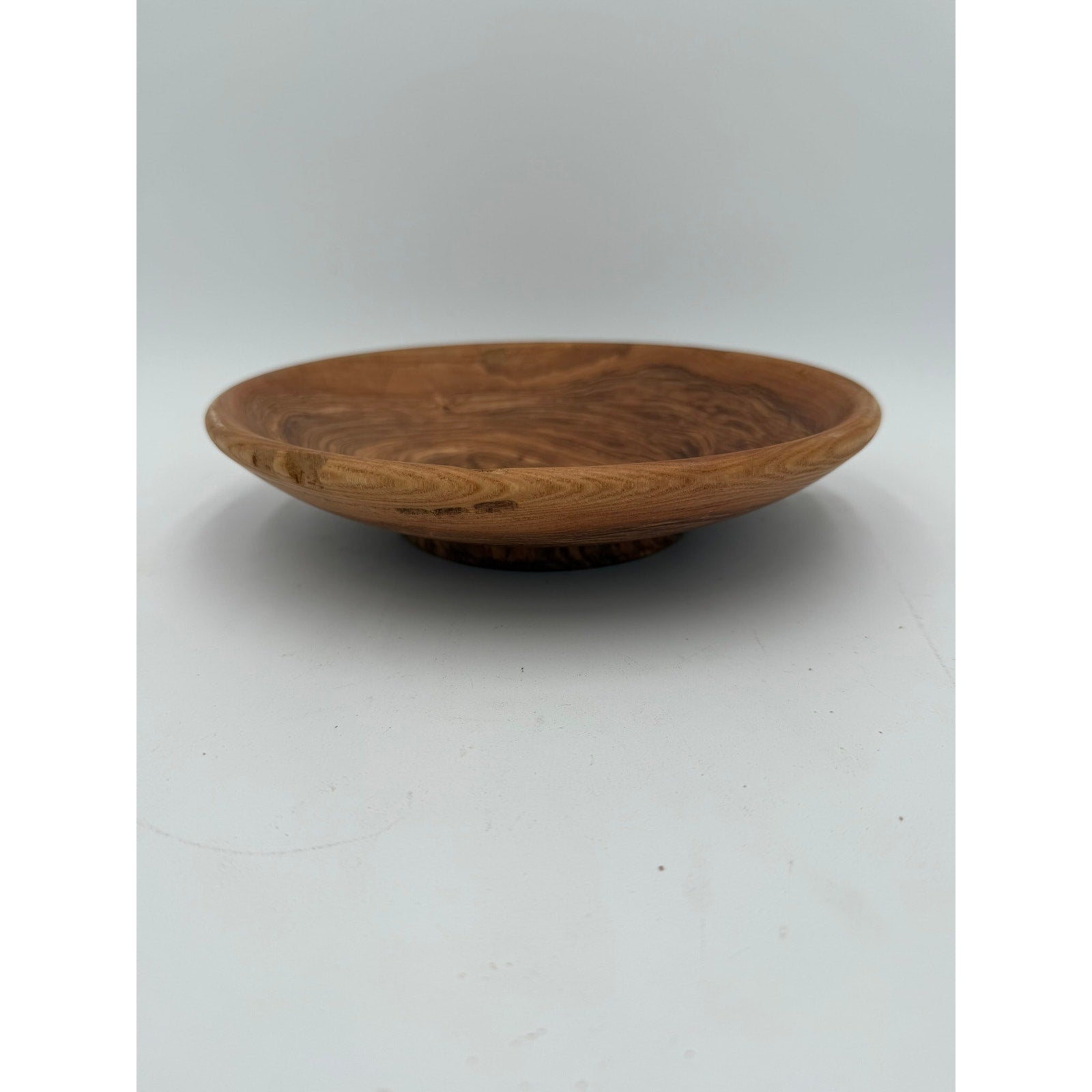 Hand Turned Honey Locust Wood Bowl 9.5 x 2, rustic centerpiece, serving bowl, decorative home, food safe finish