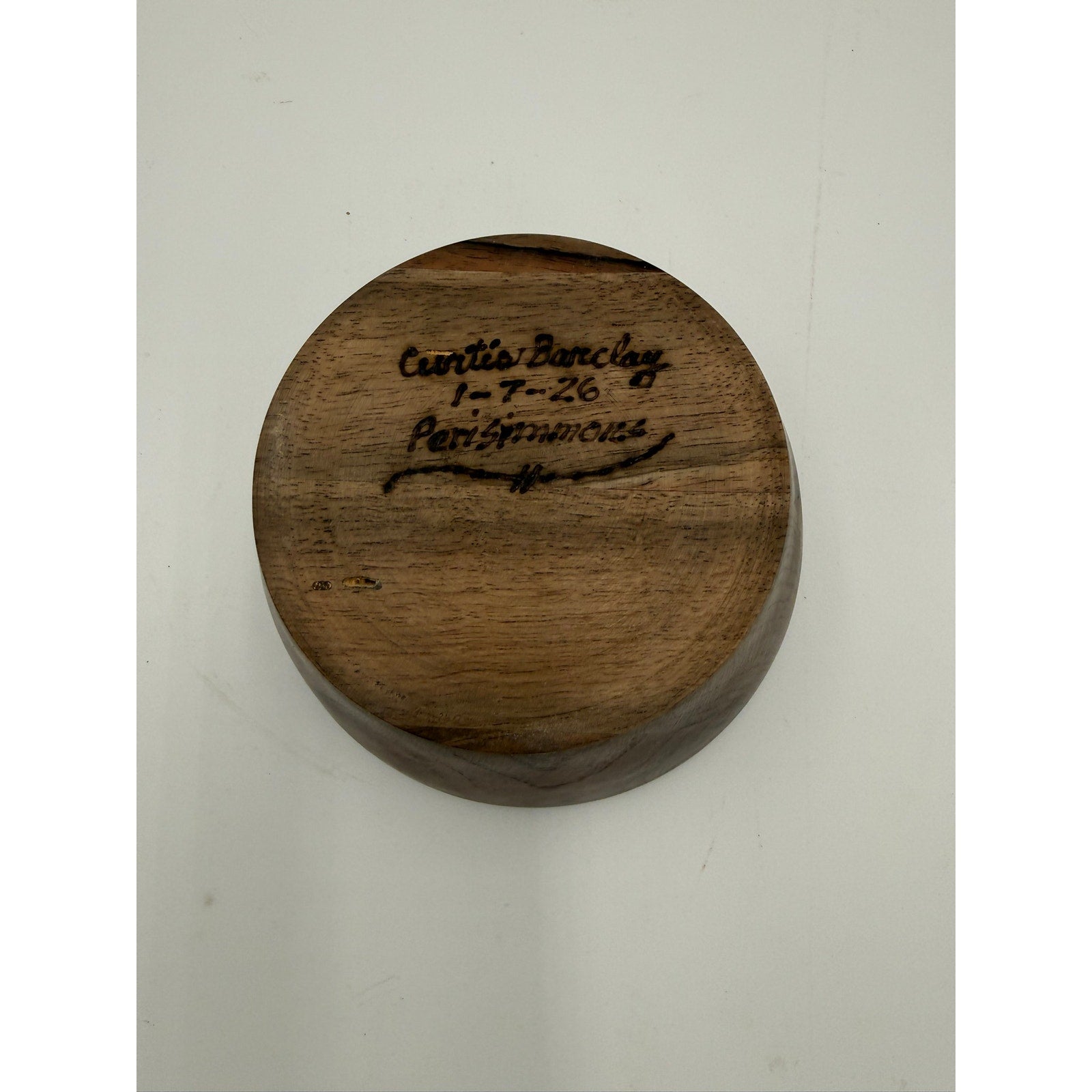 Hand Turned Wood Bowl, Persimmons Hardwood Bowl, Gilded Black Wax Finish, Handmade Quality Bowl, Unique Gift