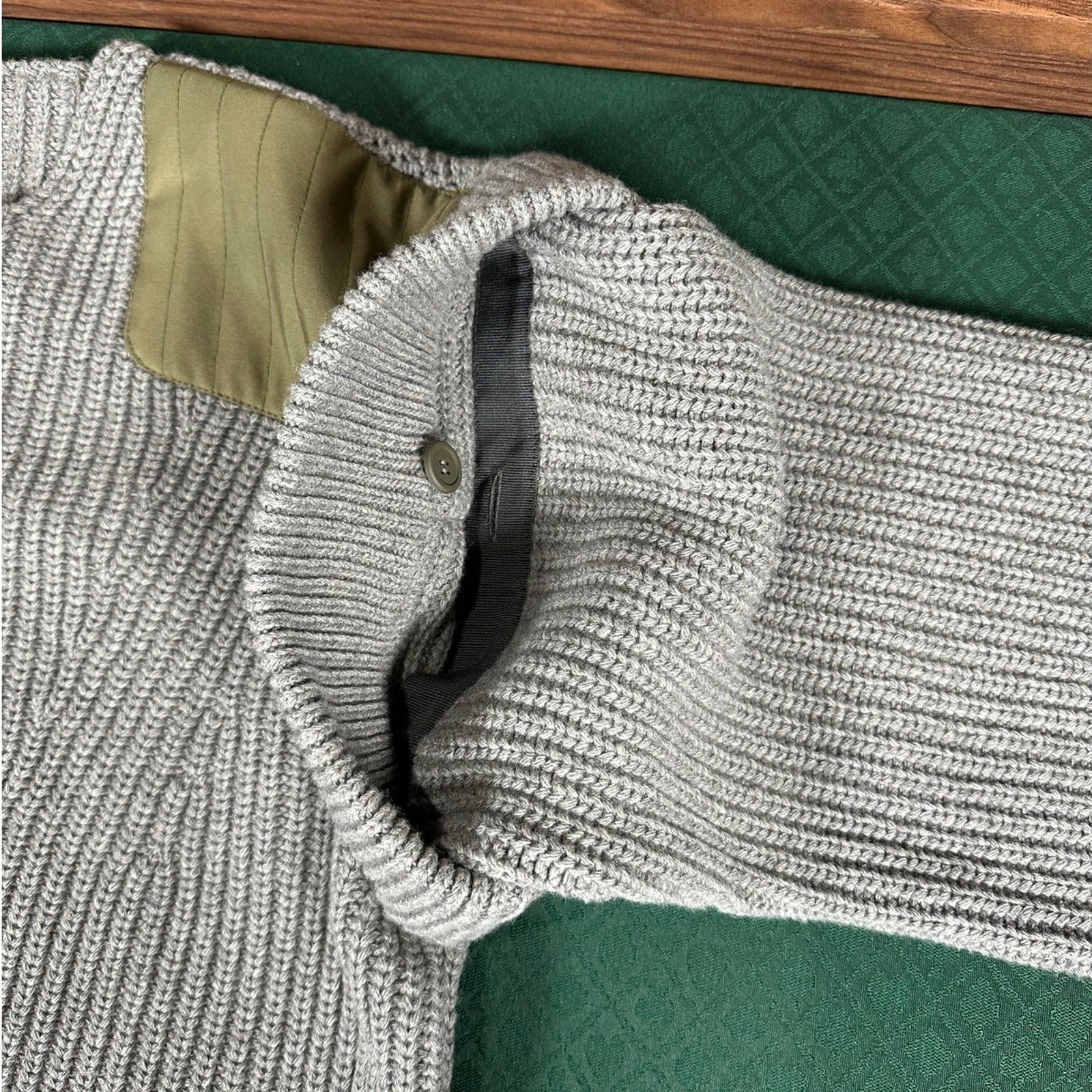 Marfa Stance Wool Cashmere Convertible Sweater Gray L