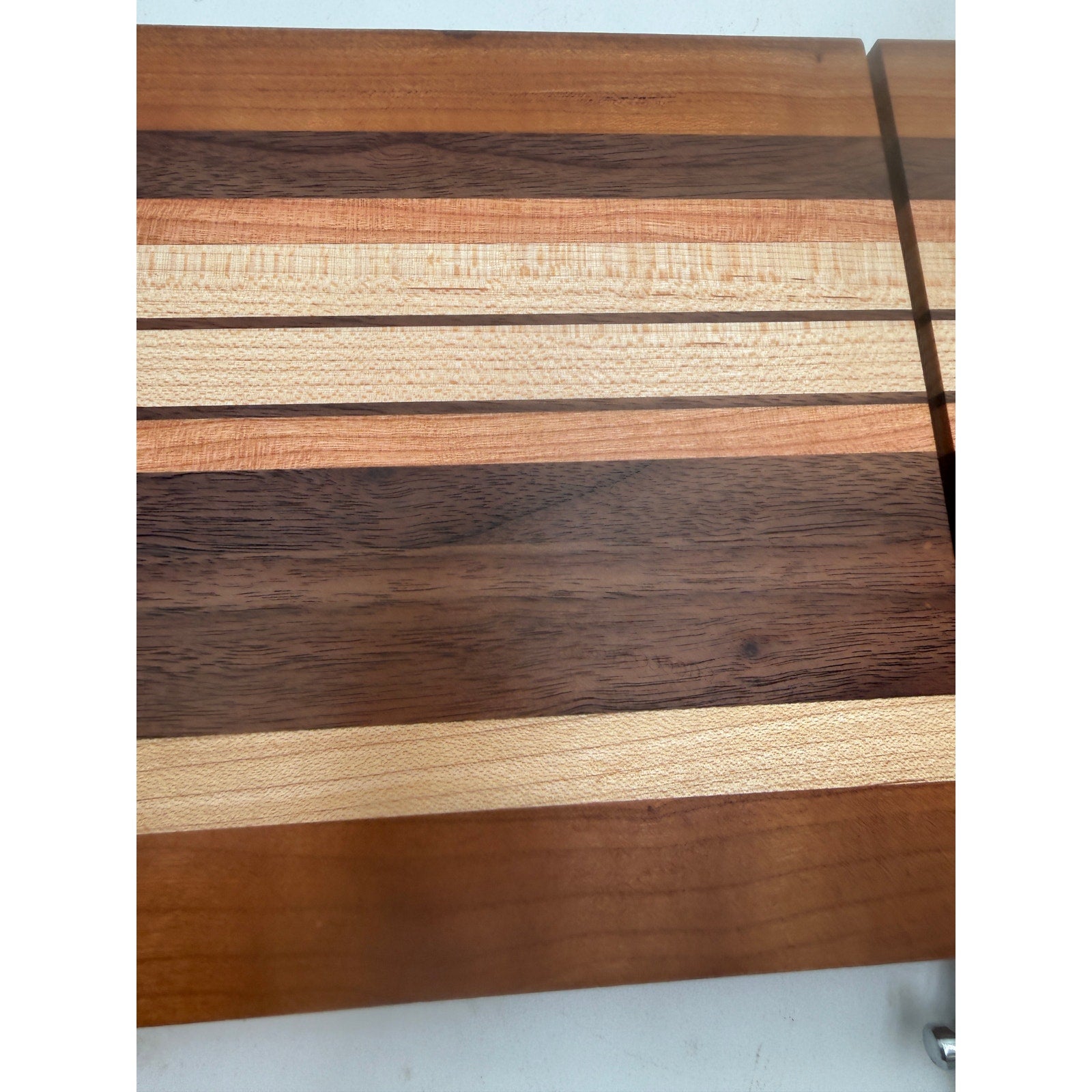 Handcrafted Laminated Hardwood Cheese Cutter, 14x6 Board, Stainless Steel, Replaceable Wire
