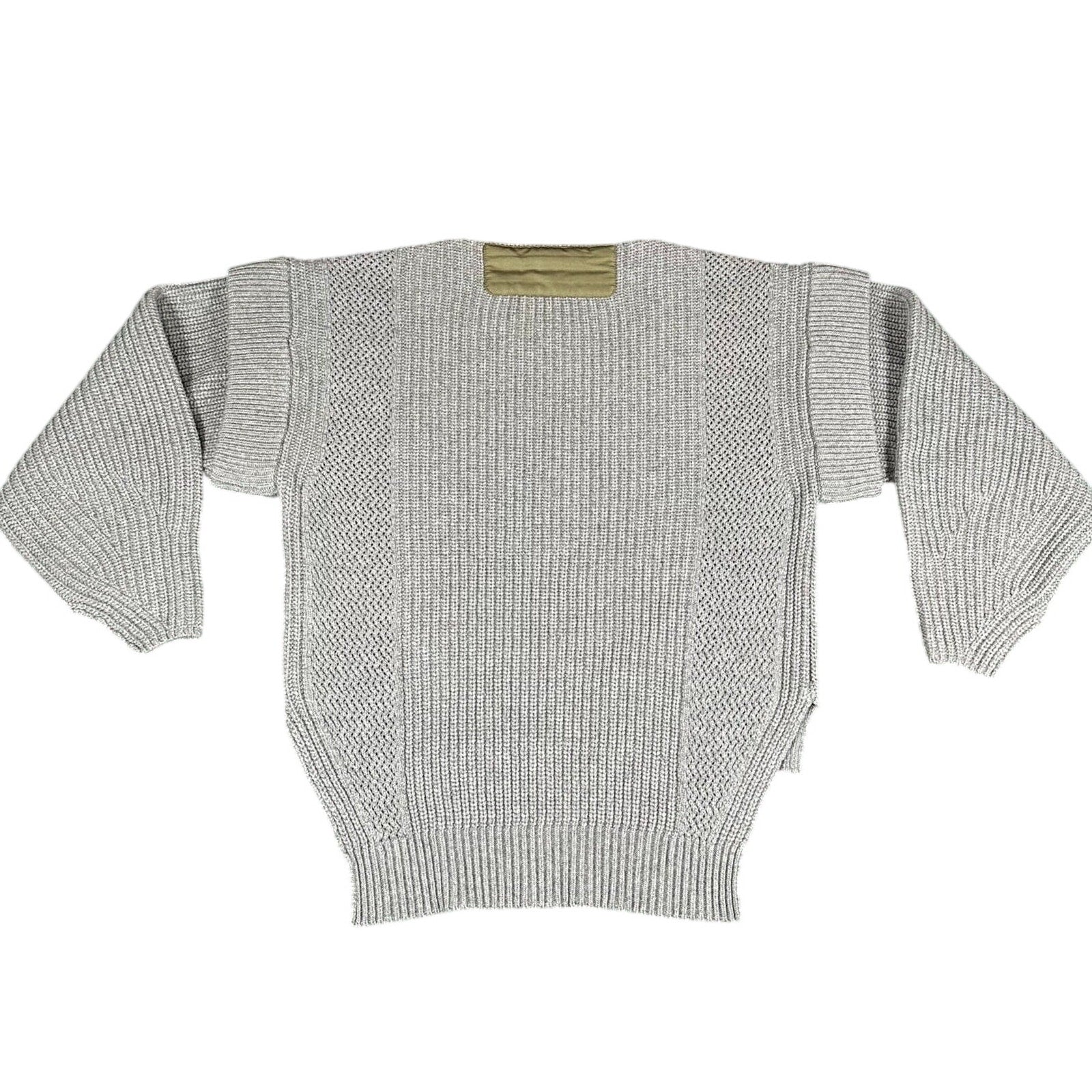 Marfa Stance Wool Cashmere Convertible Sweater Gray L