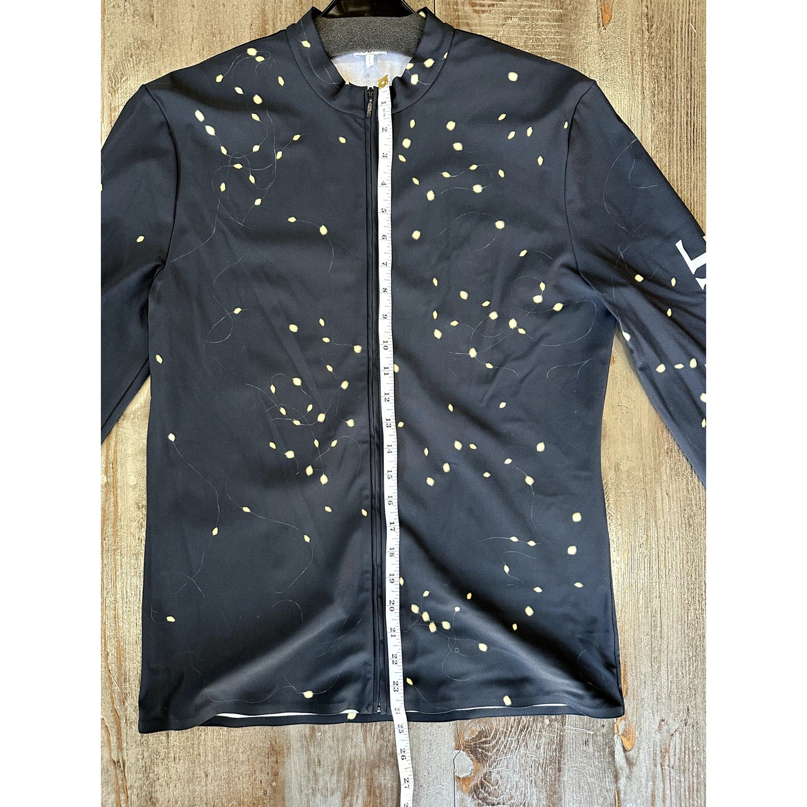 Loewe 2023 slim fit LED light print stretch zip up jacket