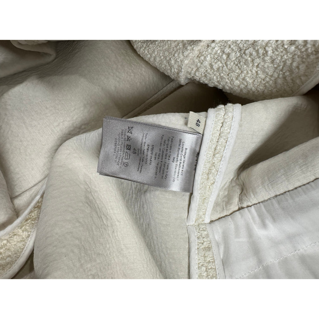 Bottega Veneta Pre-Fall 2019 Bouclé Jacket Winter White Size 48