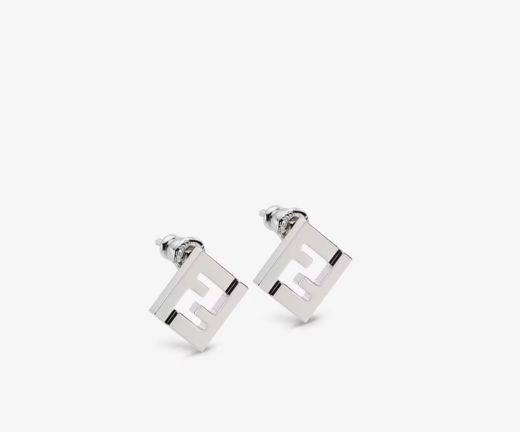 7560 - Forever Fendi Earrings in Silver - New - Image 1