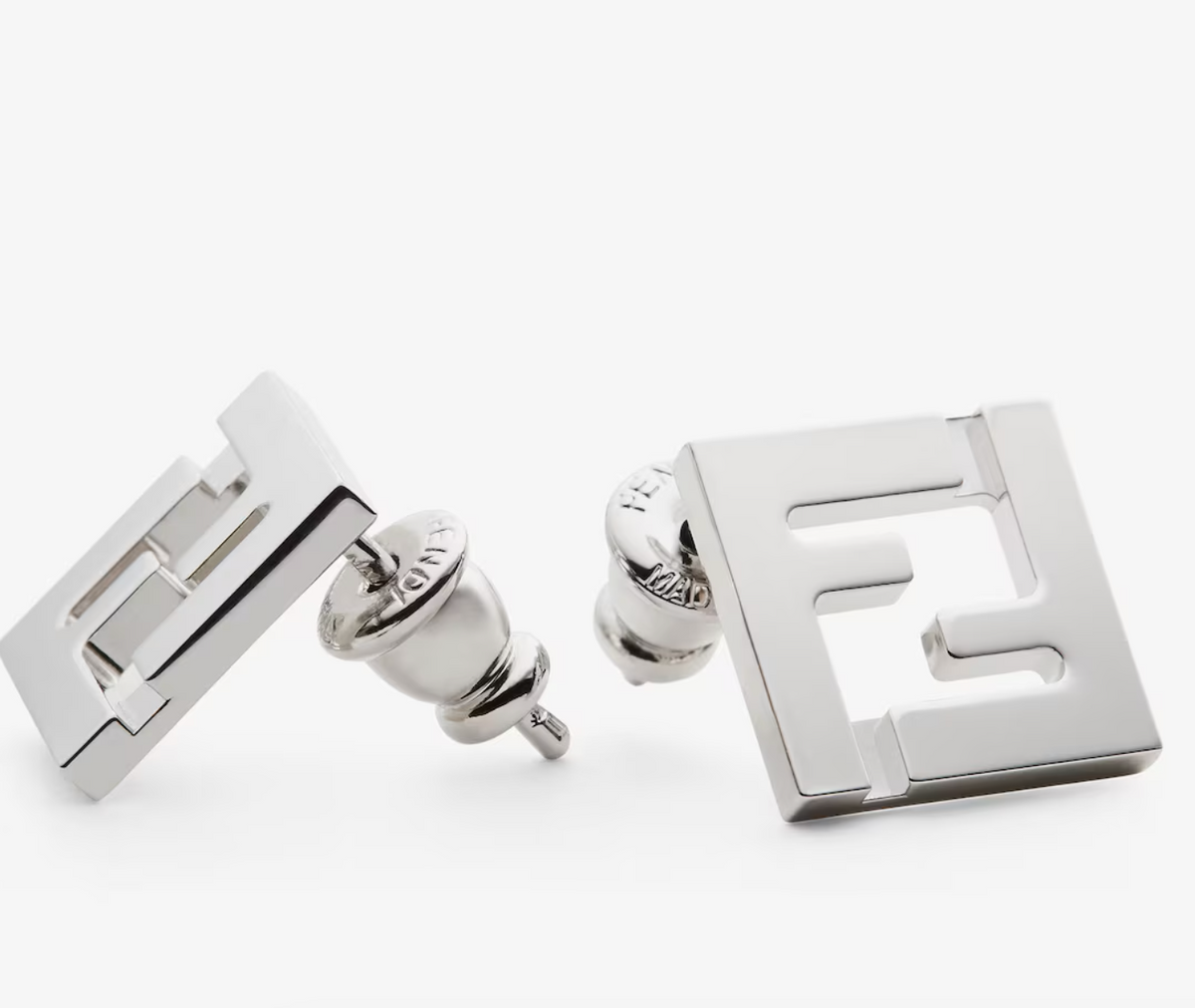 7560 - Forever Fendi Earrings in Silver - New - Image 2