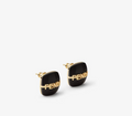 7563 - Fendigraphy Earrings Black & Gold-Tone - New - Image 1