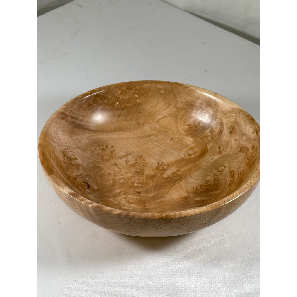 Rare Figured Maple Burl Bowl