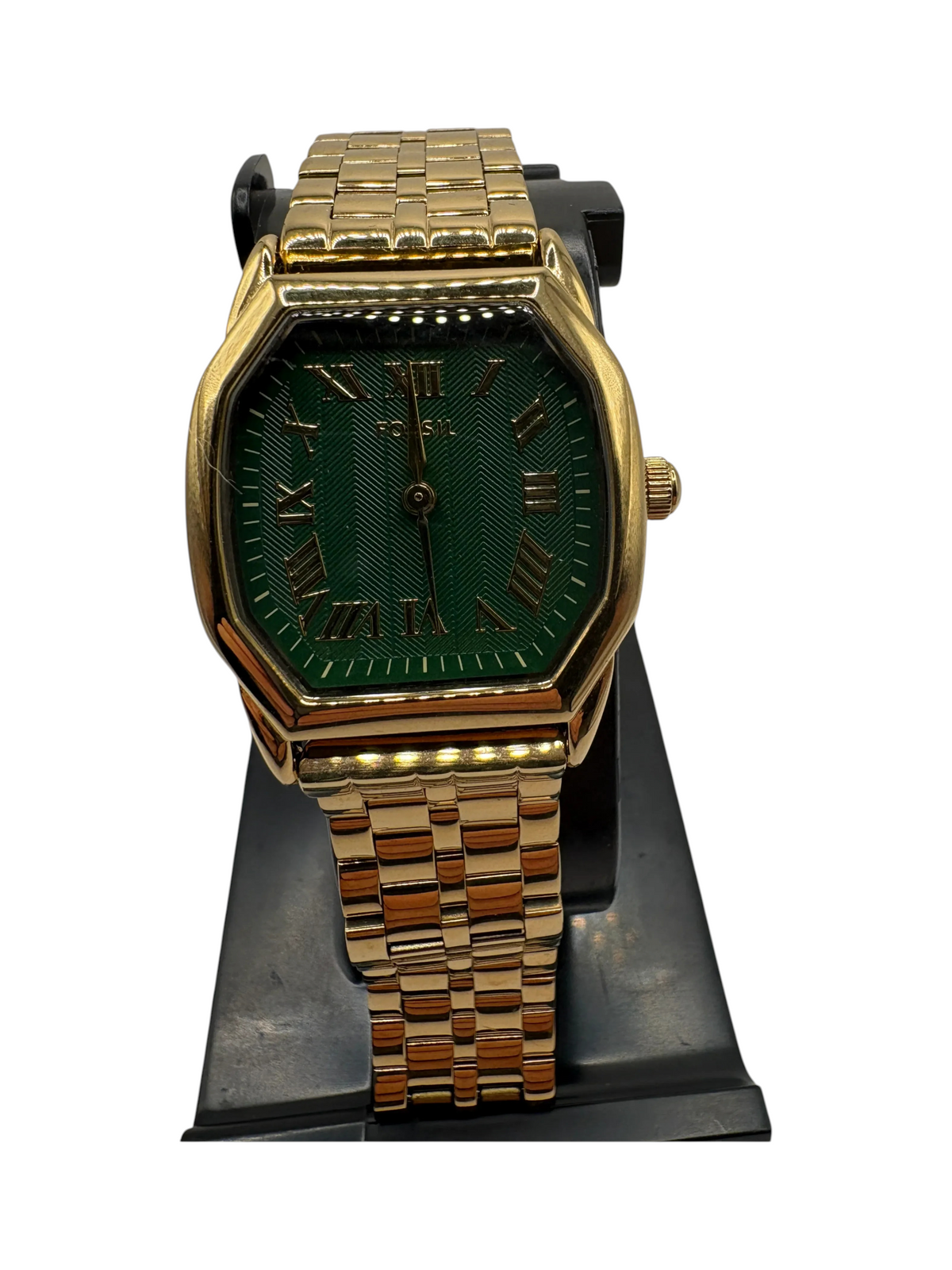 Fossil Harlow ES5451 Women's Quartz Gold-Tone Green Dial Watch - Image 2