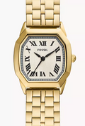 Fossil Harlow Gold Tone Stainless Steel Tonneau Quartz Watch NWT - Image 1