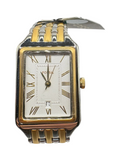 Fossil Raquel ES5368 Quartz Rectangular Two-tone White Dial Women's Watch - Image 1