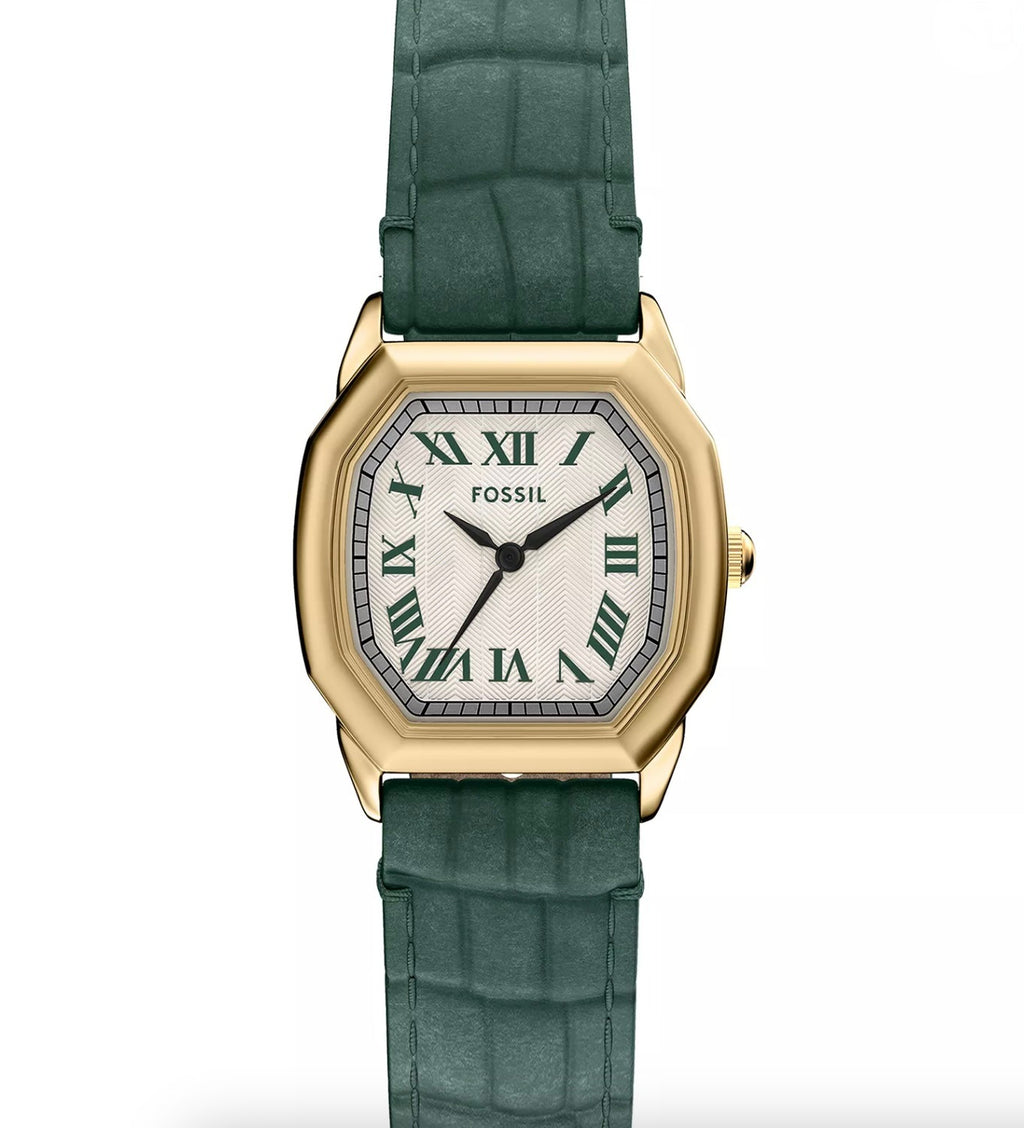 Fossil Women's Harlow Three-Hand Green Croco Leather Watch, 27mm - NWT - Image 7