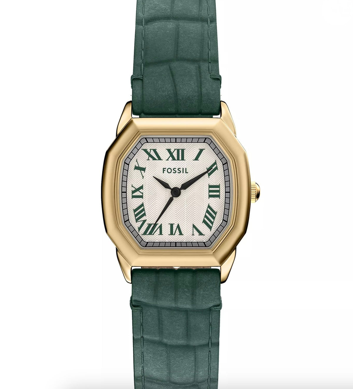 Fossil Women's Harlow Three-Hand Green Croco Leather Watch, 27mm - NWT - Image 7