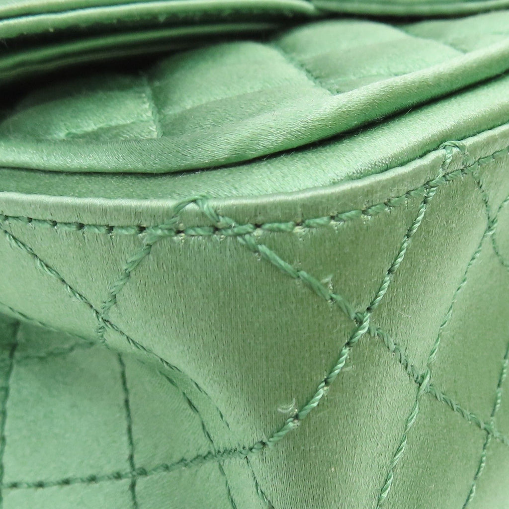 6936 - Chanel Quilted Satin 2.55 Reissue Flap Green