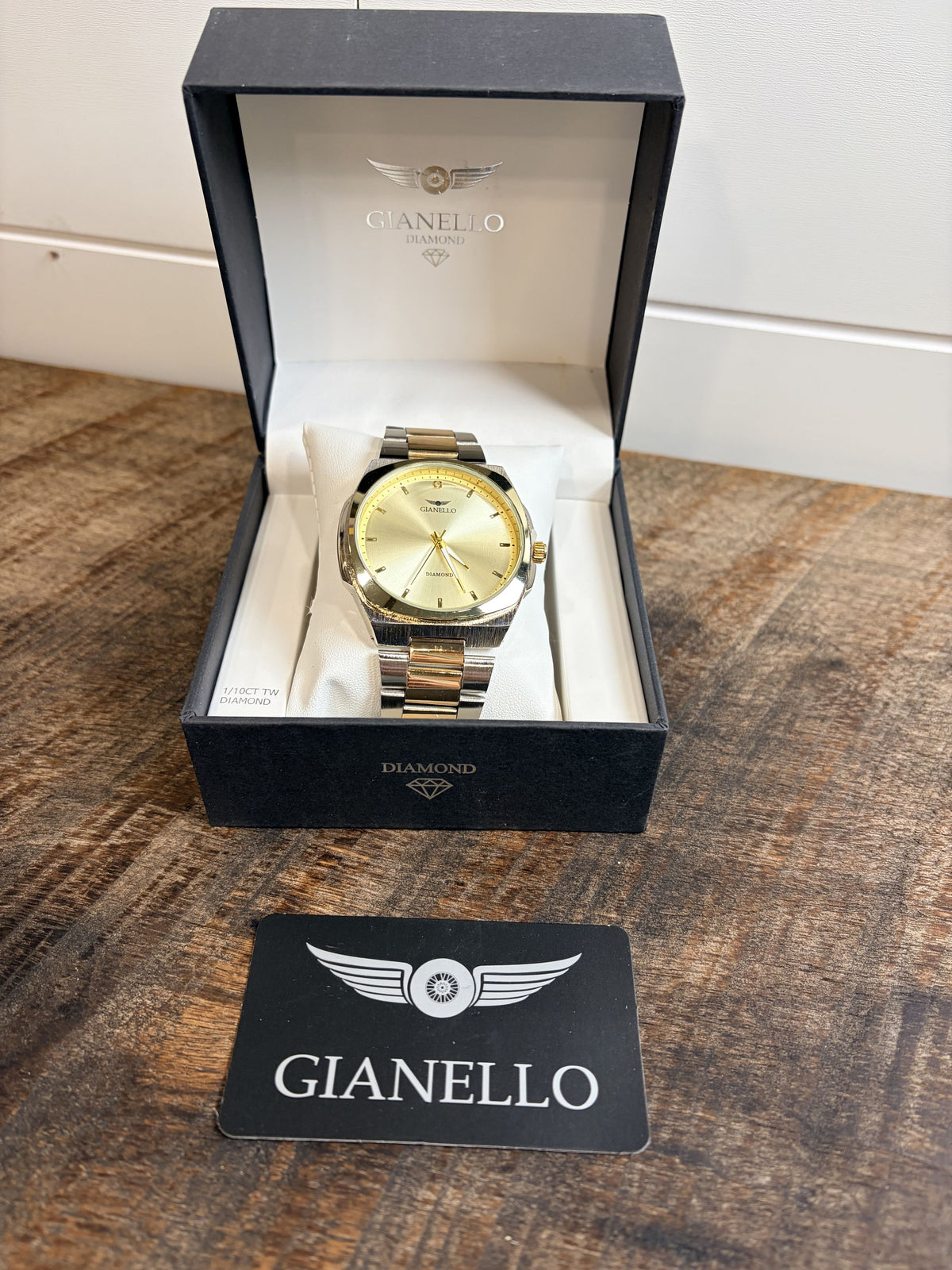 Gianello Liron 40mm Diamond Two Tone Watch - NIB - Image 2