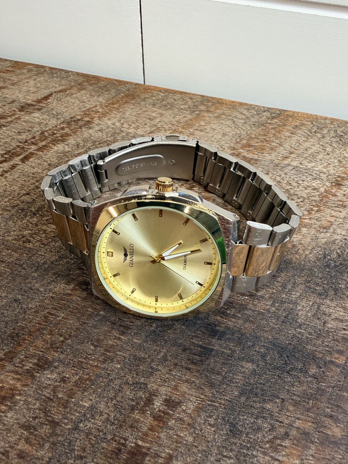 Gianello Liron 40mm Diamond Two Tone Watch - NIB - Image 6