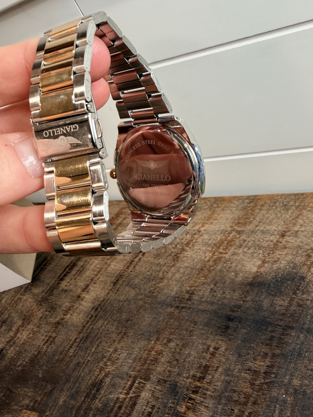 Gianello Liron 40mm Diamond Two Tone Watch - NIB - Image 7