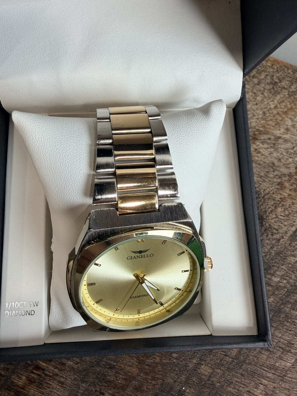 Gianello Liron 40mm Diamond Two Tone Watch - NIB - Image 8