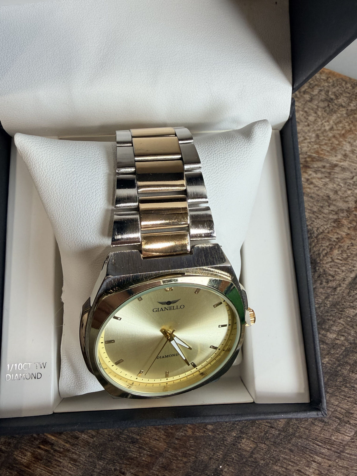 Gianello Liron 40mm Diamond Two Tone Watch - NIB - Image 8