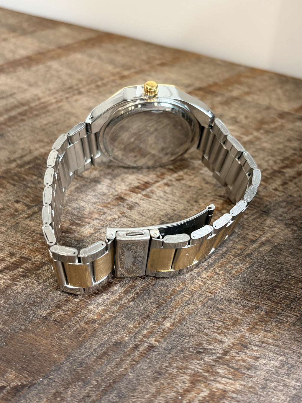 Gianello Lucido Round Two Tone Link Watch Genuine Diamond GNL7816TT - NIB - Image 7