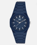 Gianello Metropolitan 40 GNL7936BL Blue Polycarbonate Link Watch - NIB - Image 1