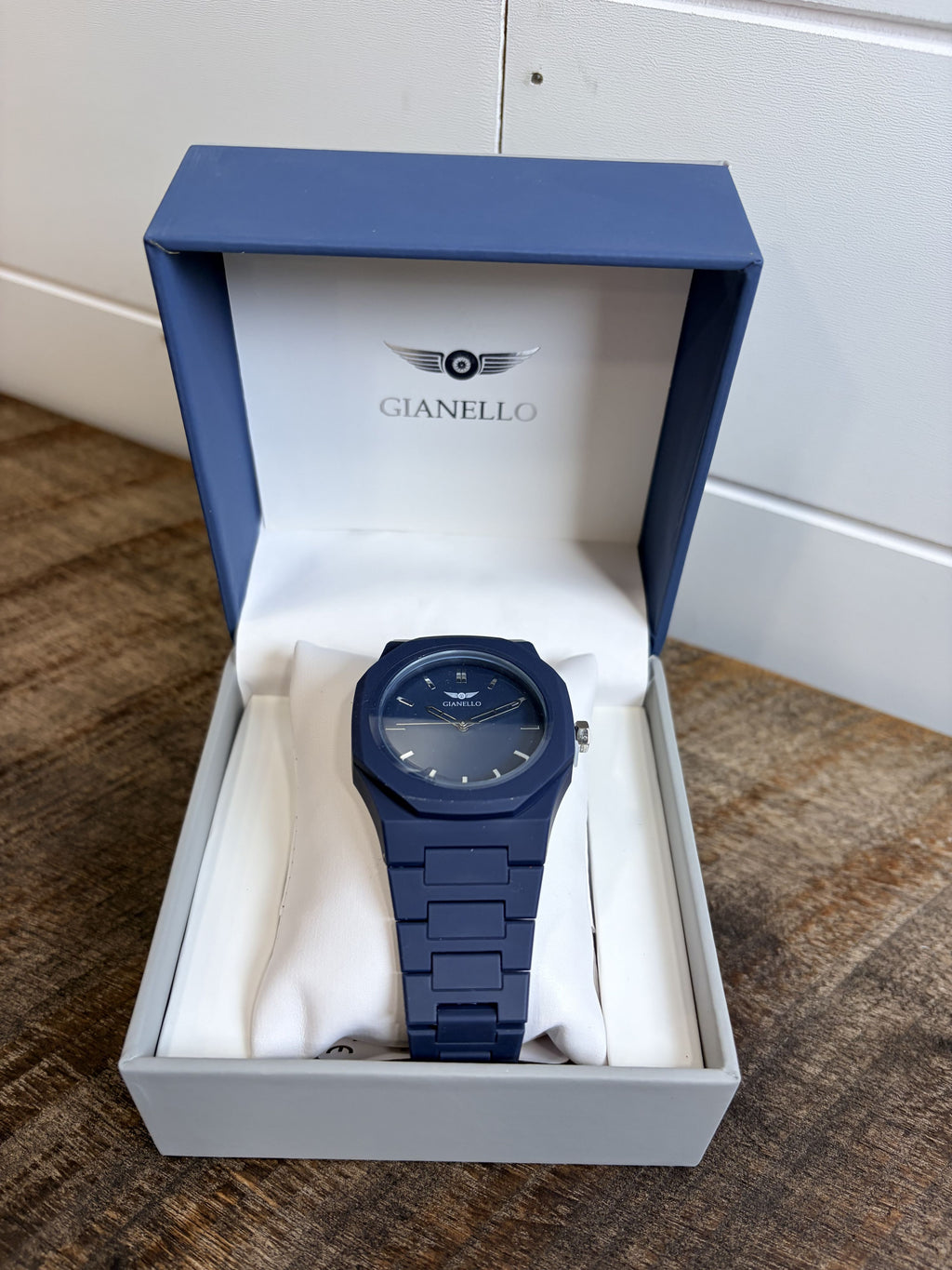 Gianello Metropolitan 40 GNL7936BL Blue Polycarbonate Link Watch - NIB - Image 2