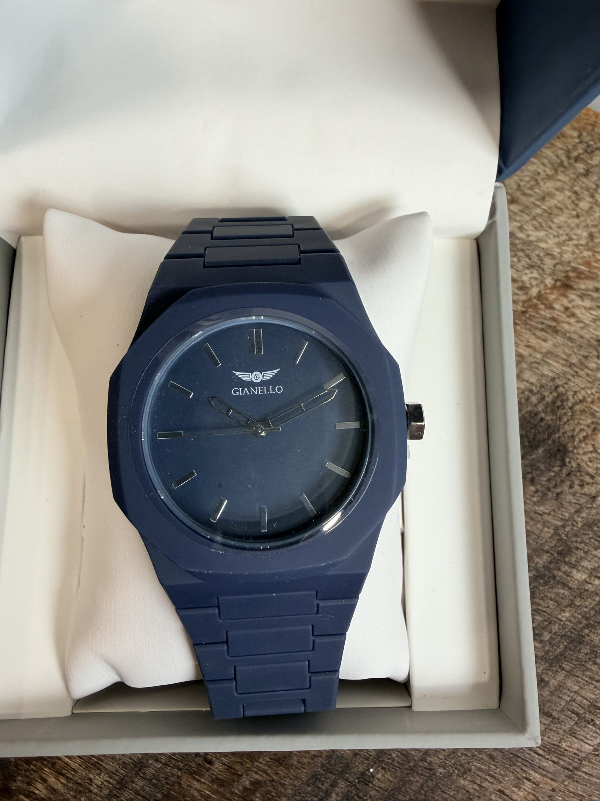 Gianello Metropolitan 40 GNL7936BL Blue Polycarbonate Link Watch - NIB - Image 3