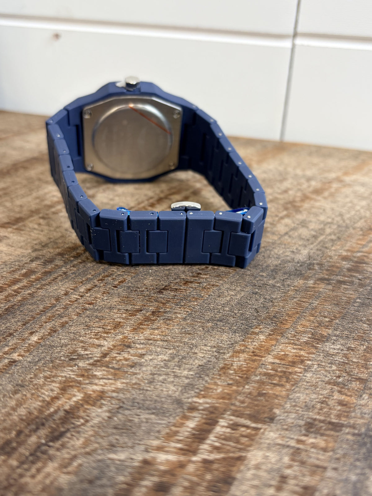 Gianello Metropolitan 40 GNL7936BL Blue Polycarbonate Link Watch - NIB - Image 5
