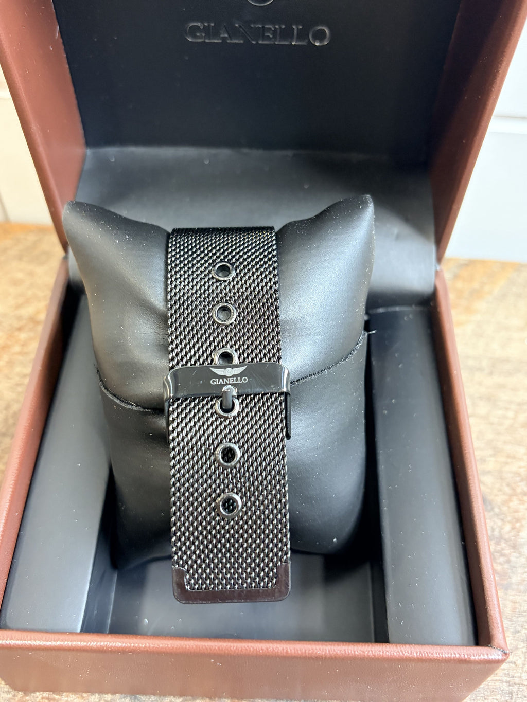 Gianello Spiral Velocity 41 Mesh Strap Watch GNL7939GN - NIB - Image 6